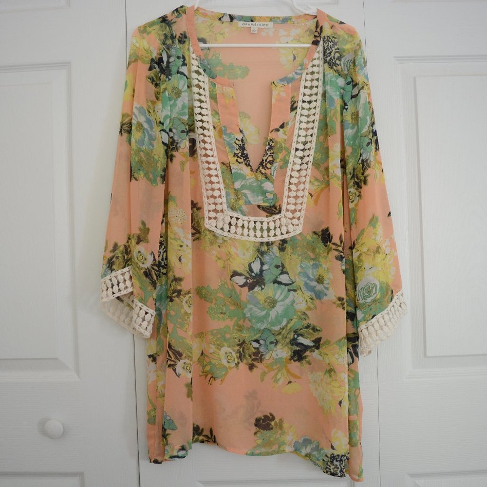 Daniel Rainn boho style peasant tunic blouse